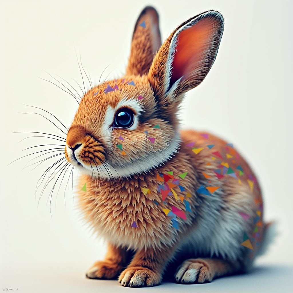 a fluffy bunny  by @berly