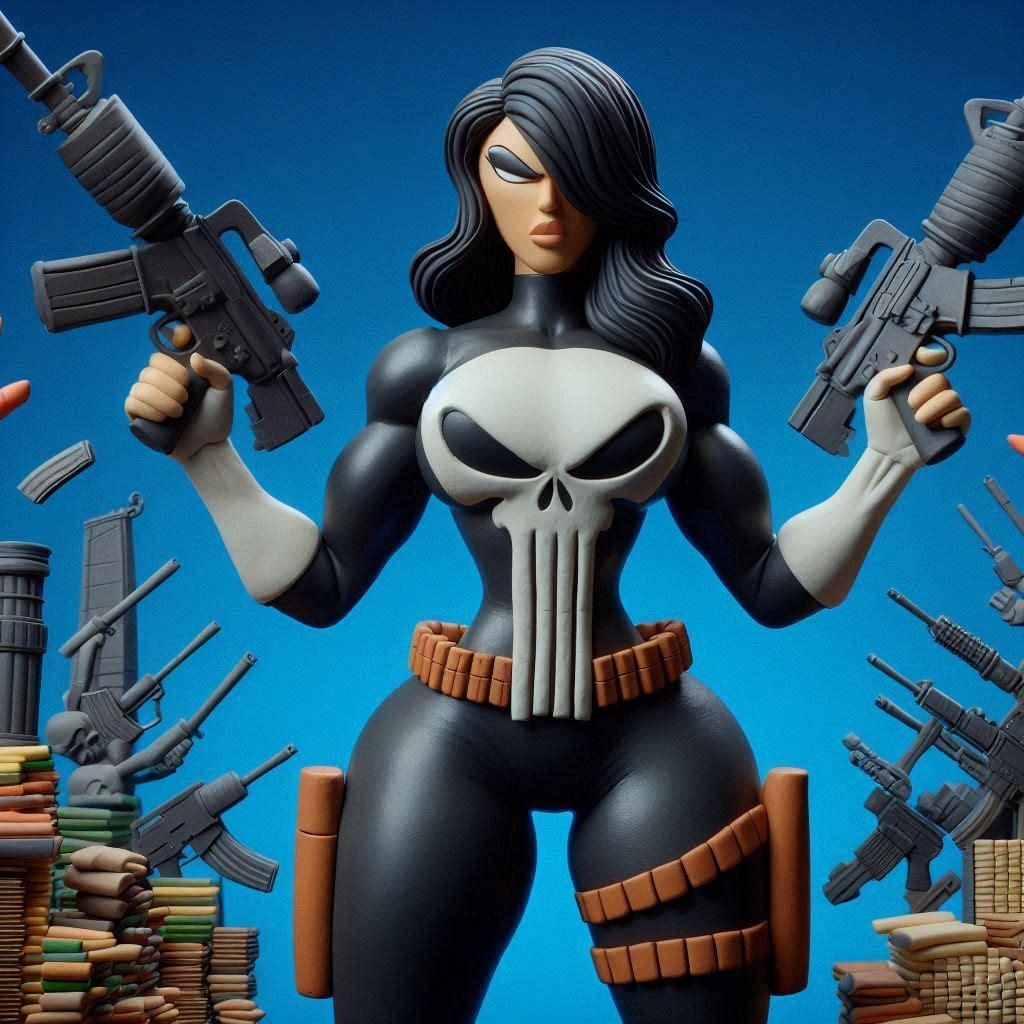 Clay female punisher