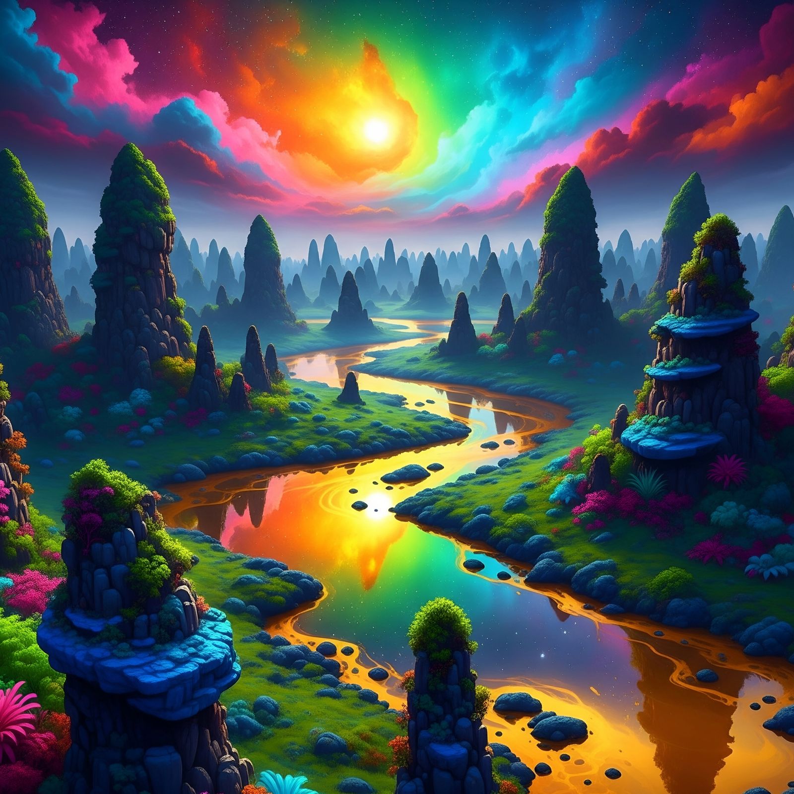 Portrait of ancient landscape