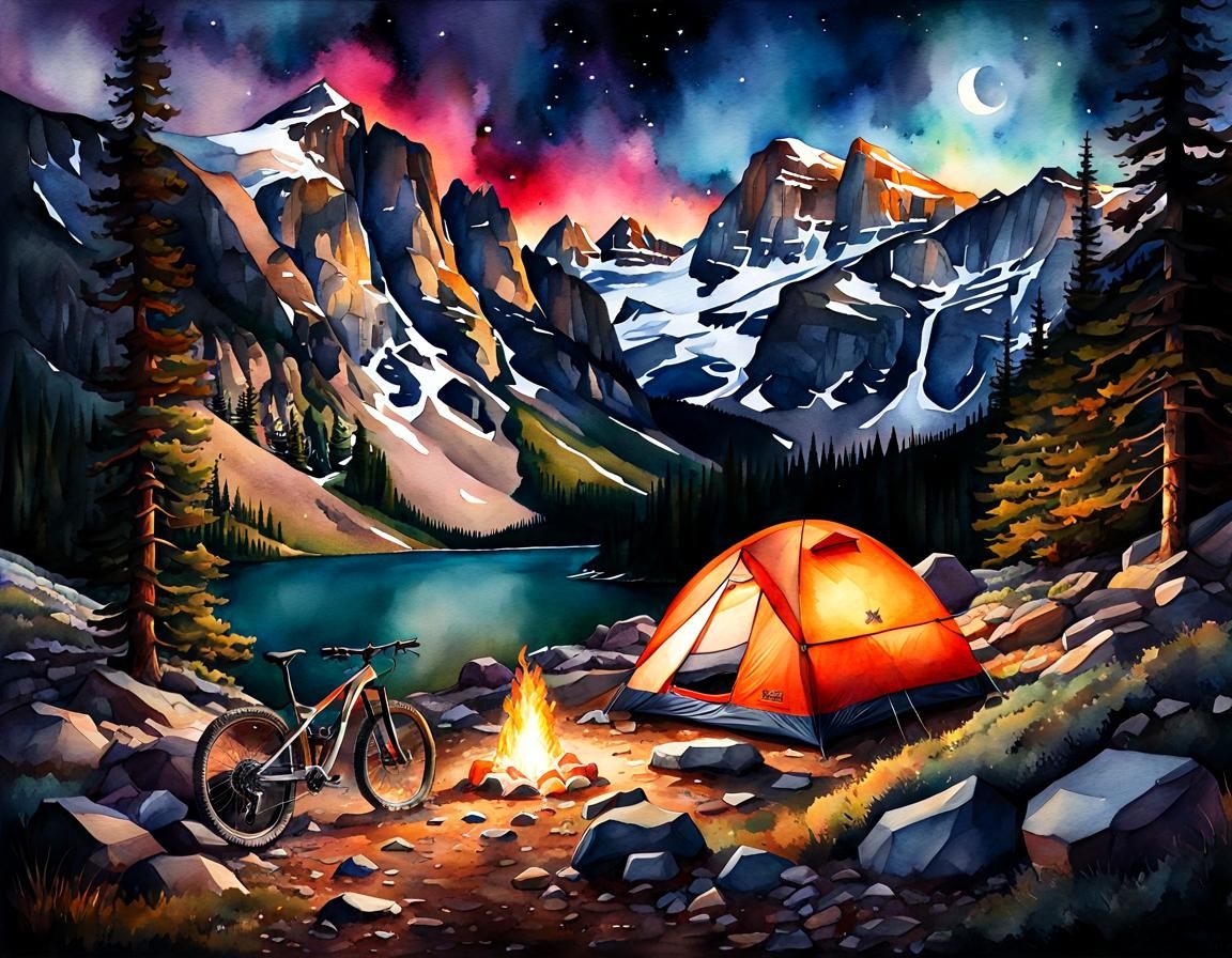 Perfect camping set up  by @That cinema teacher