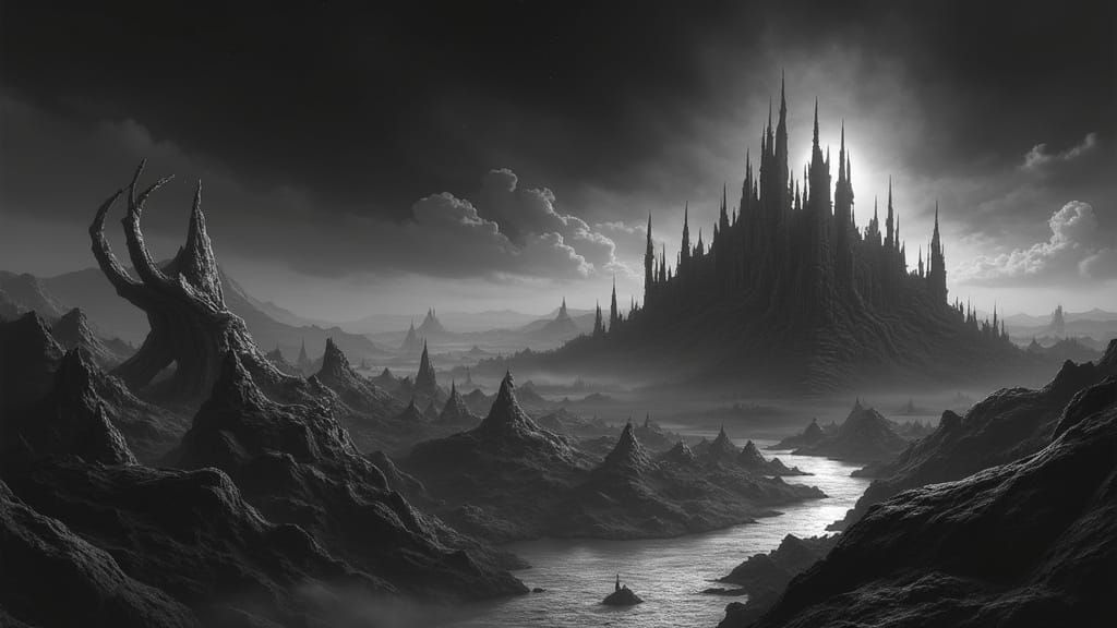 Mount Doom. - Eldritch Metropolis in a South Pacific Island,...