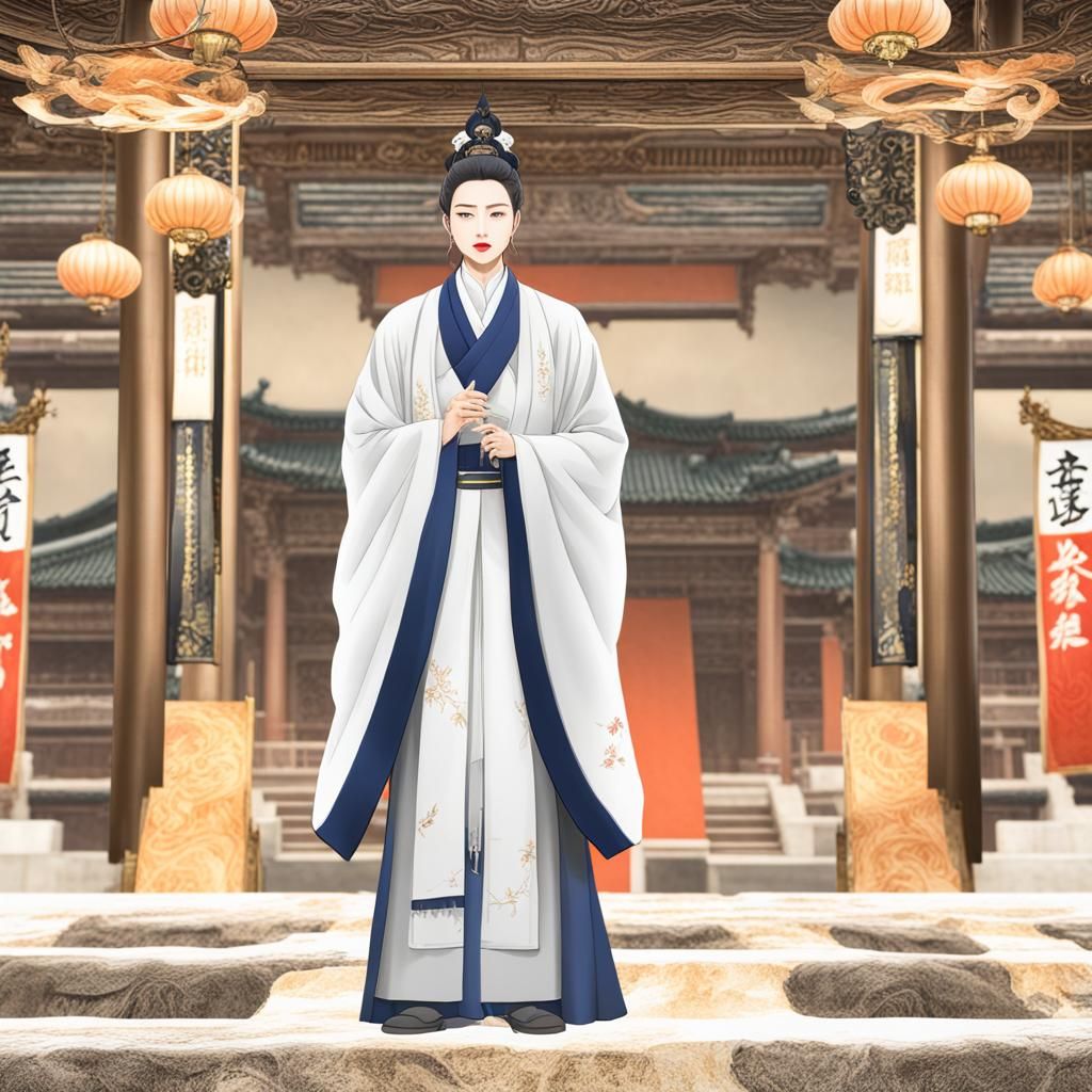 Arguing Asian Couple in Ancient China