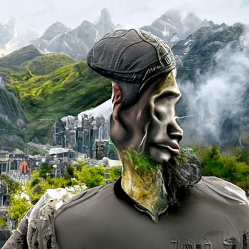 human wizard lizard green face magic mist fire poison glow l...