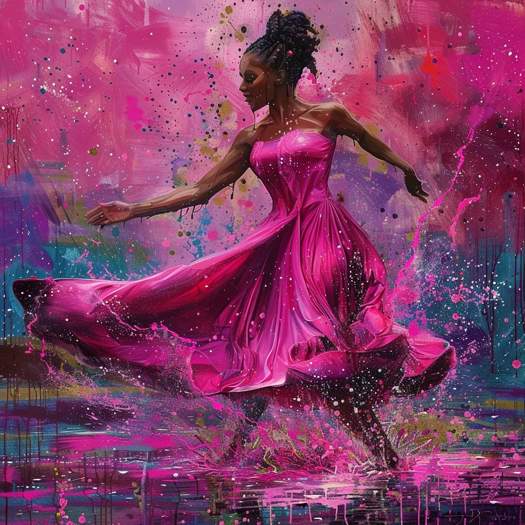 Water Dance in Pink