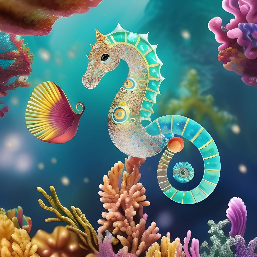 Gentle little seahorse