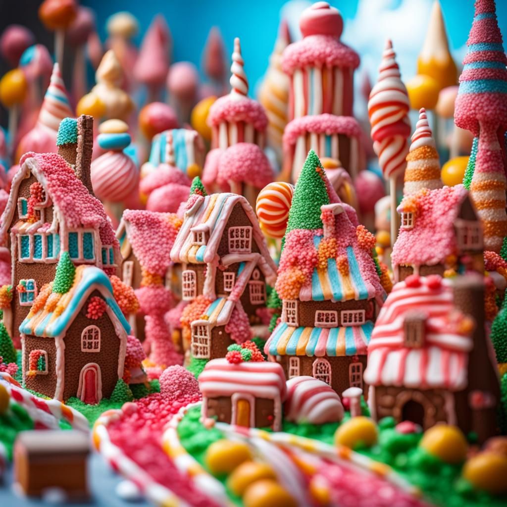 Candy town   by @RedPixie