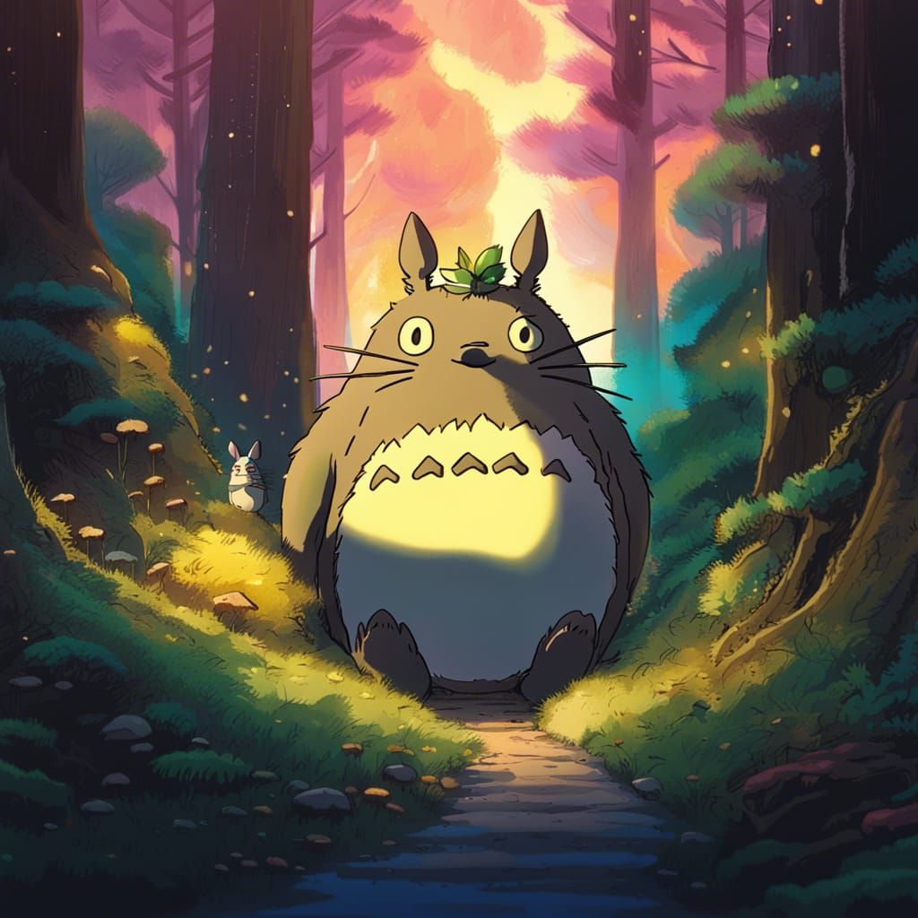 Totoro, Spirit of the Forest. - AI Generated Artwork - NightCafe Creator