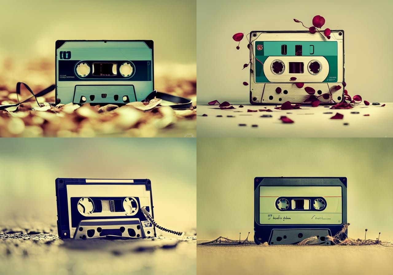 audio cassette AI Generated Artwork NightCafe Creator