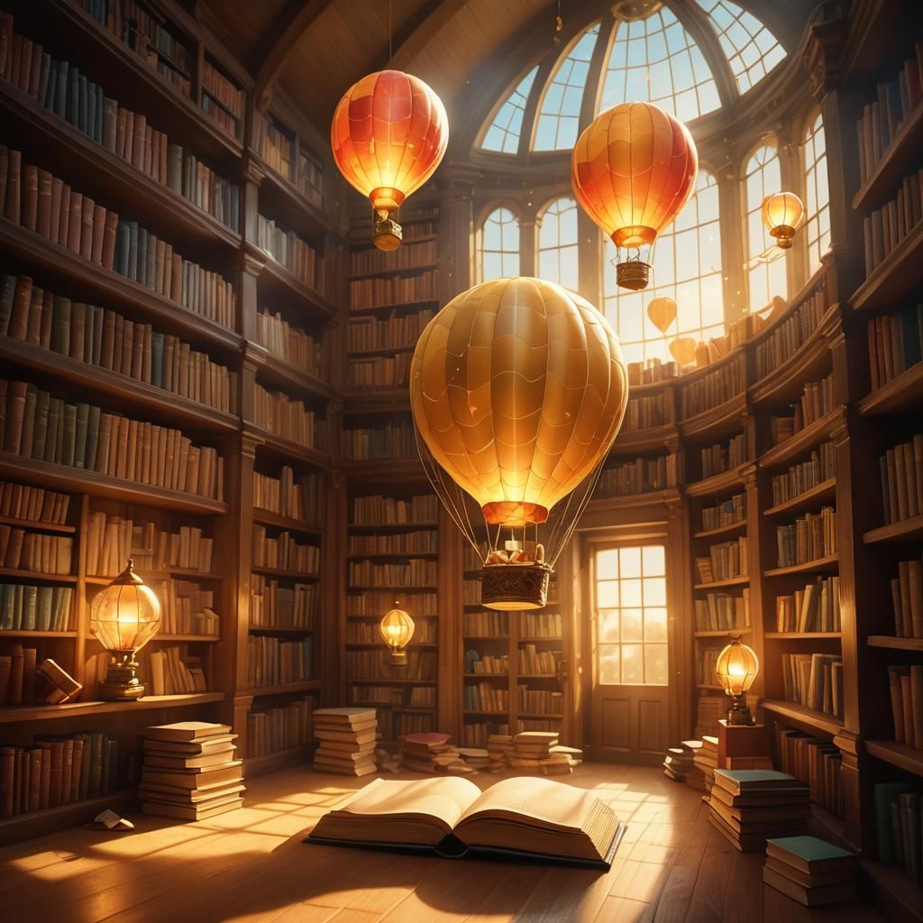 Hot air balloon reading lamps