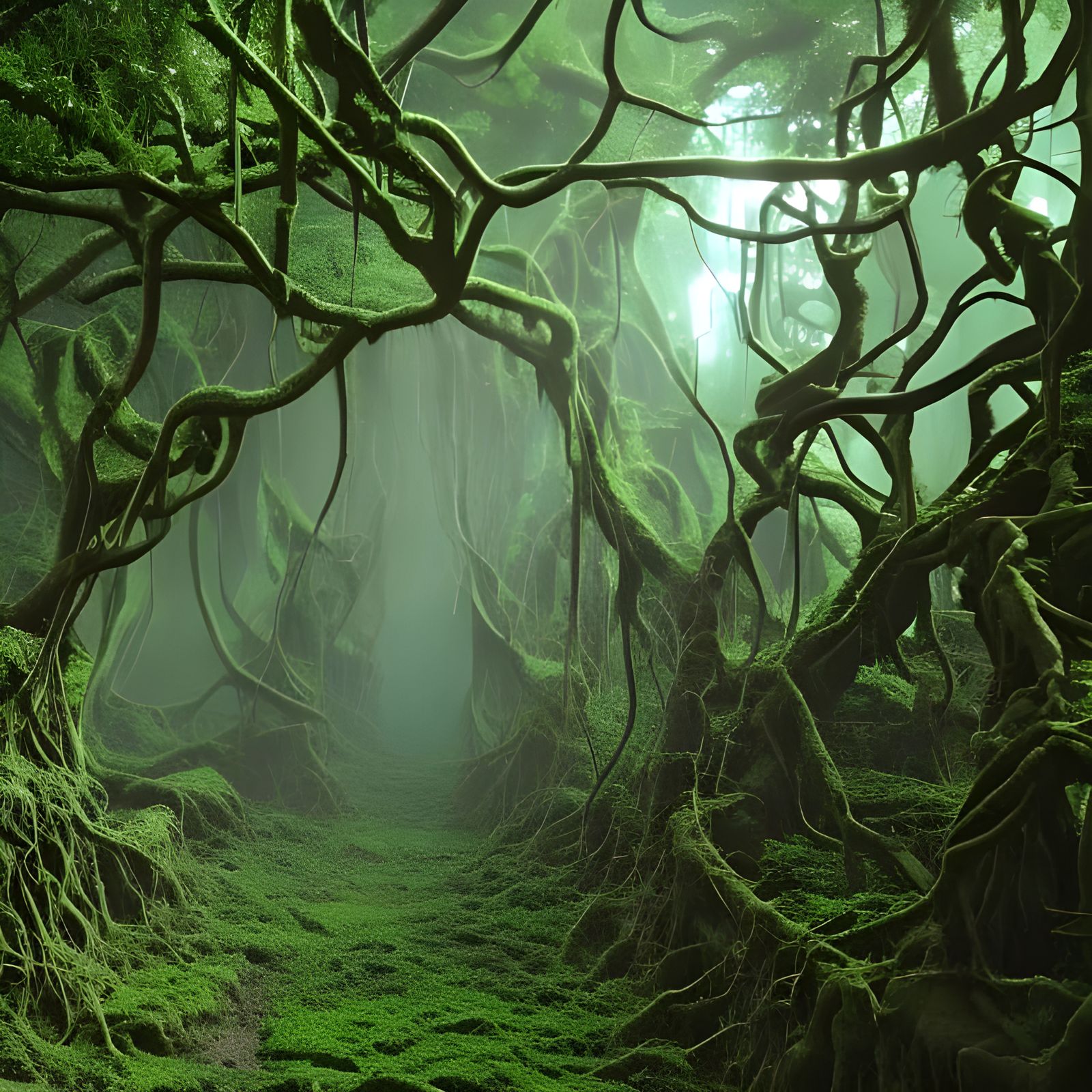 Up The Hazy Path  by @Joseph Caudle