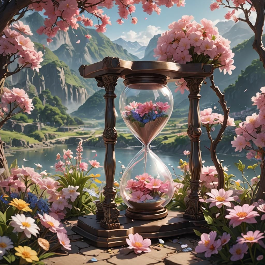 The hourglass of youth   by @Natalia