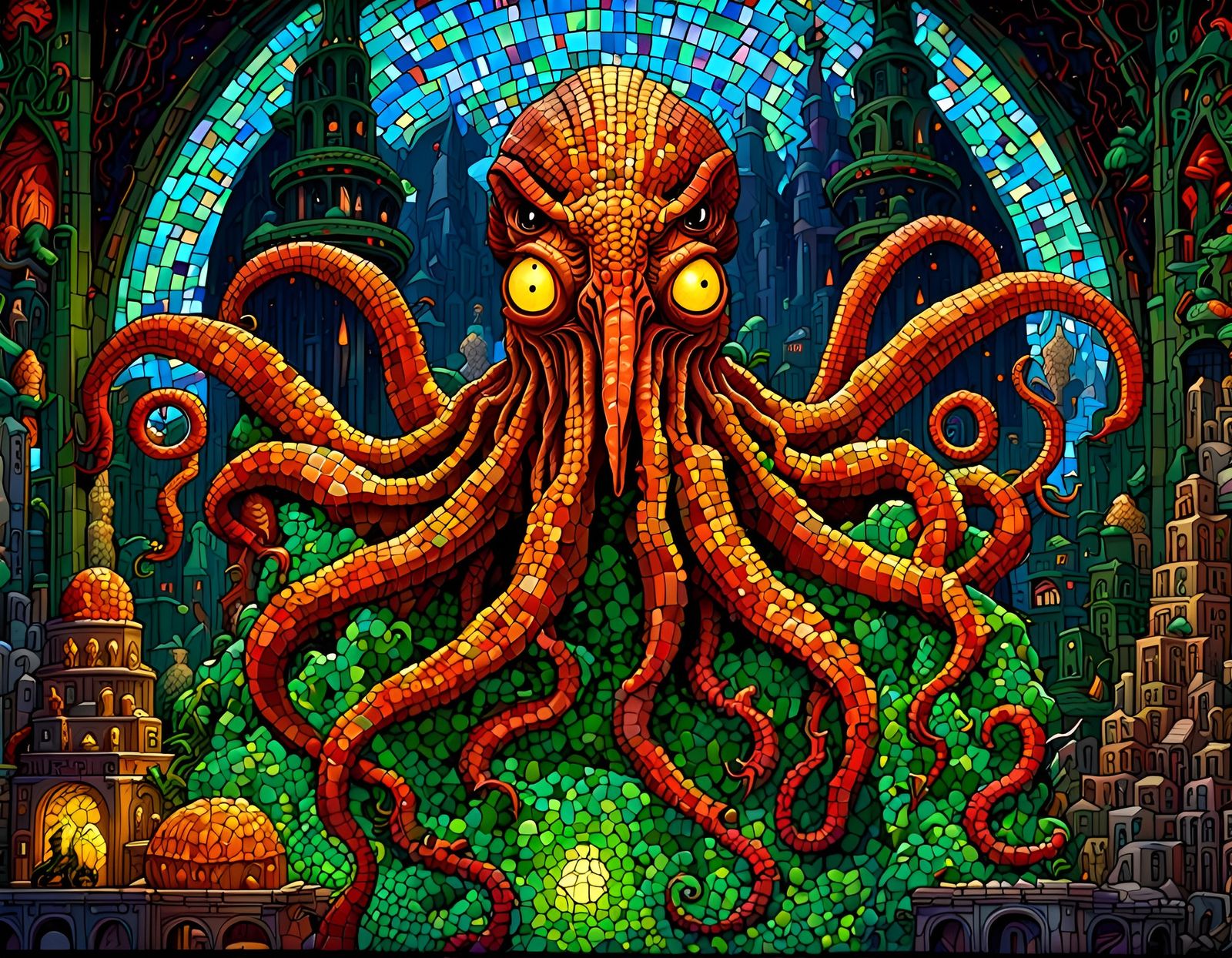 Cthulhu Rises From R'lyeh (VI)
