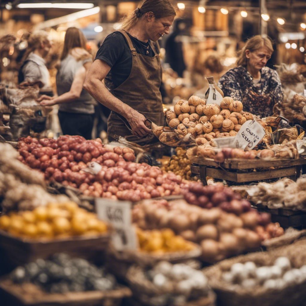 A scene from a Finnish marketplace