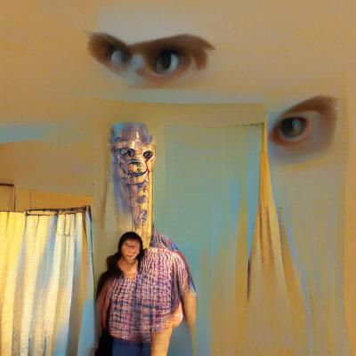 the eight-foot tall entity behind you at all times