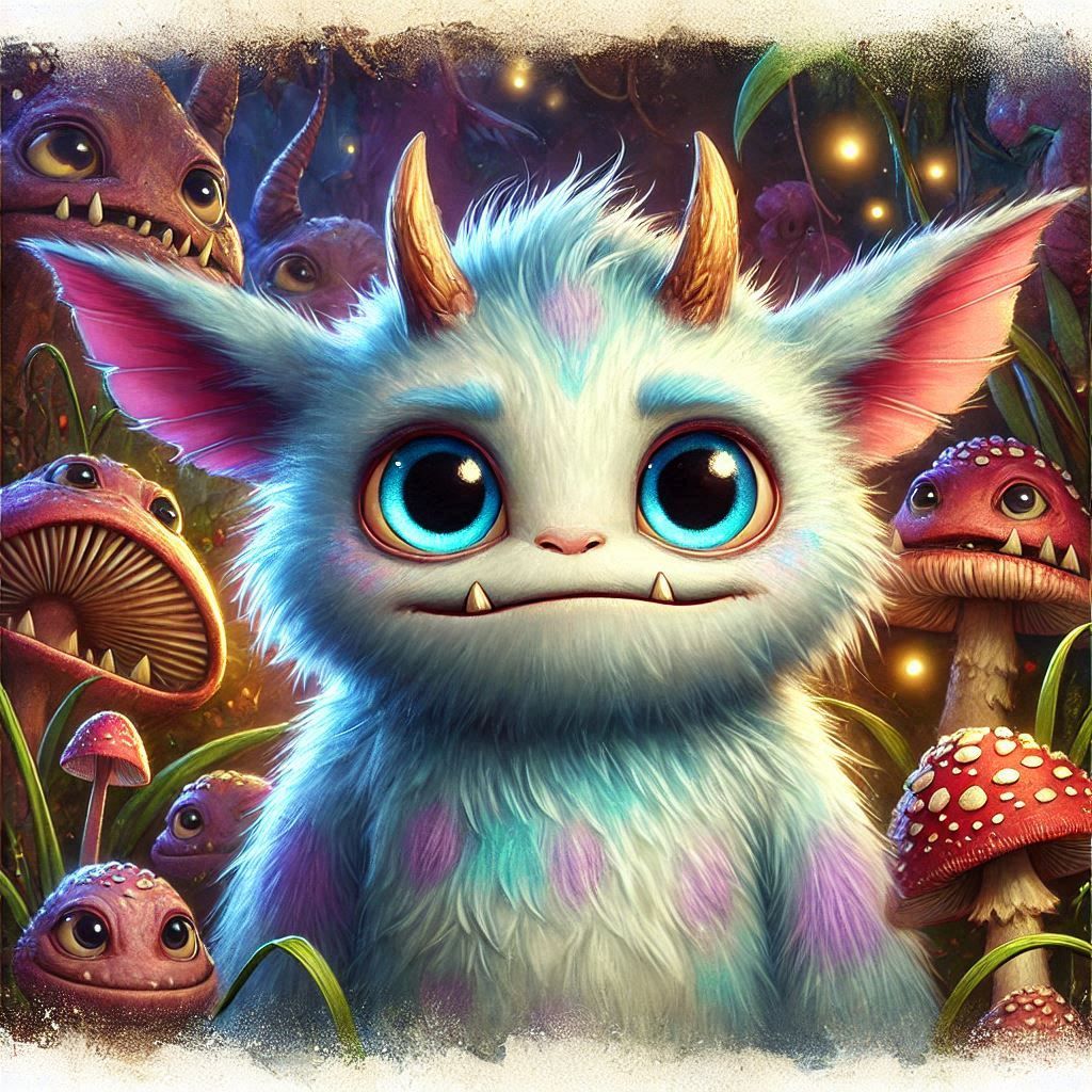 adorable fairy-tale fantasy creature portrait..