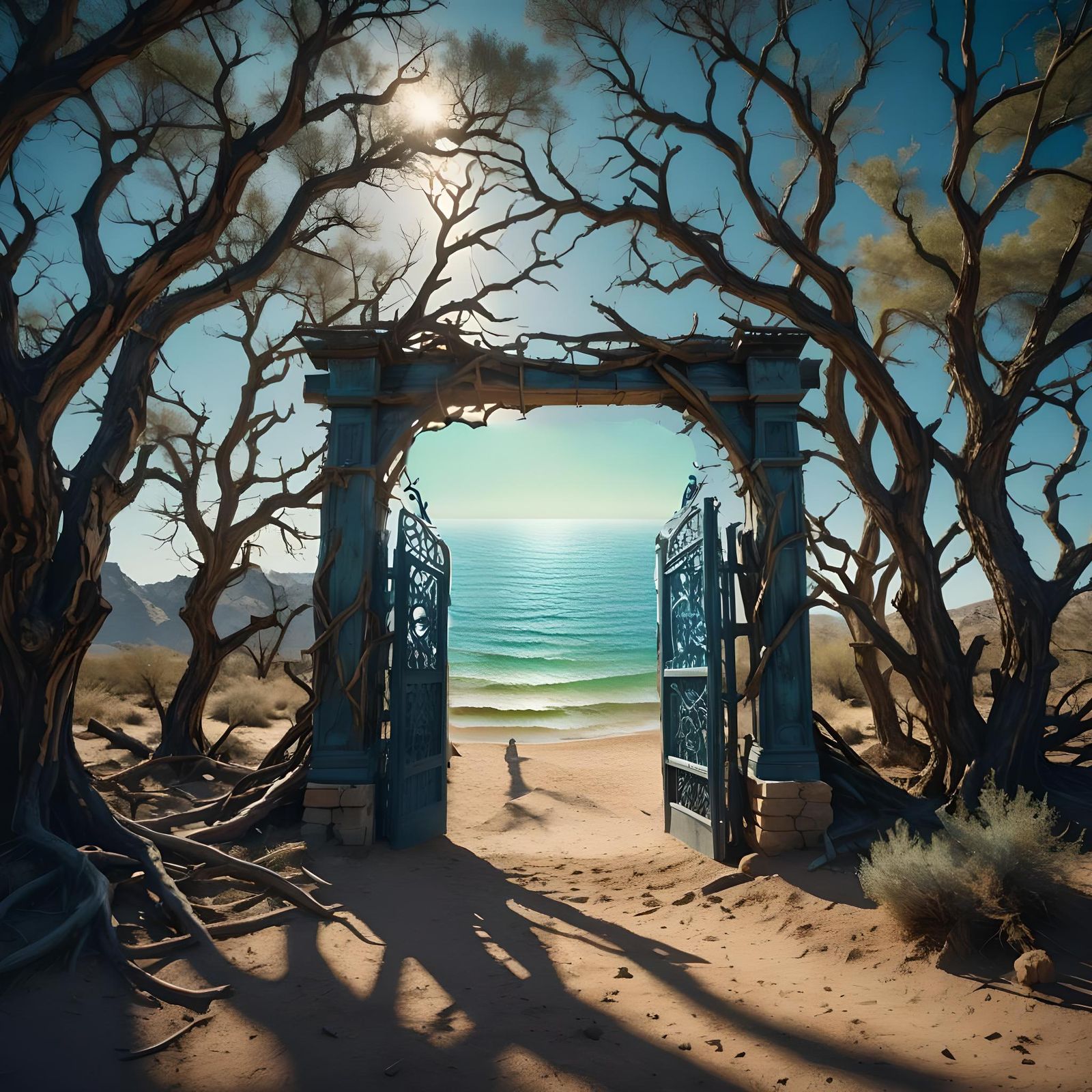 An alien beach - AI Generated Artwork - NightCafe Creator