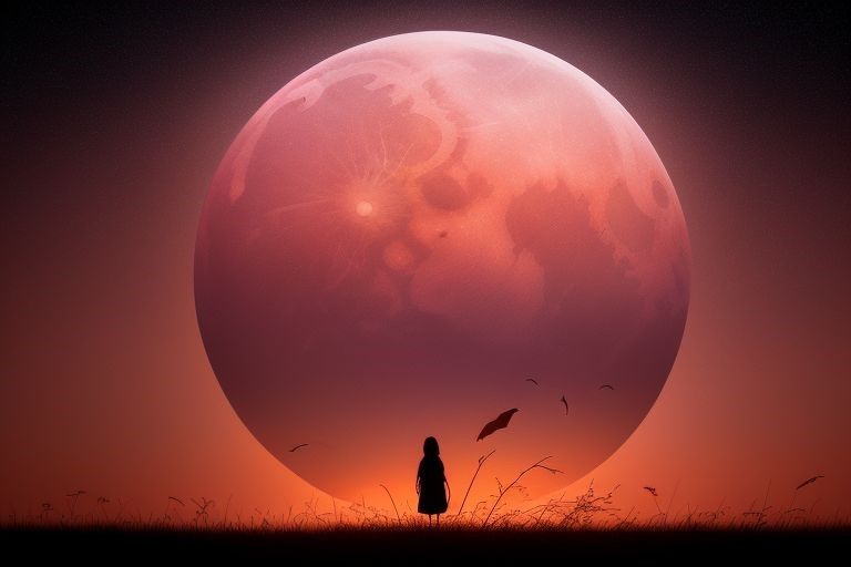 A Girl, a Bird and the Moon