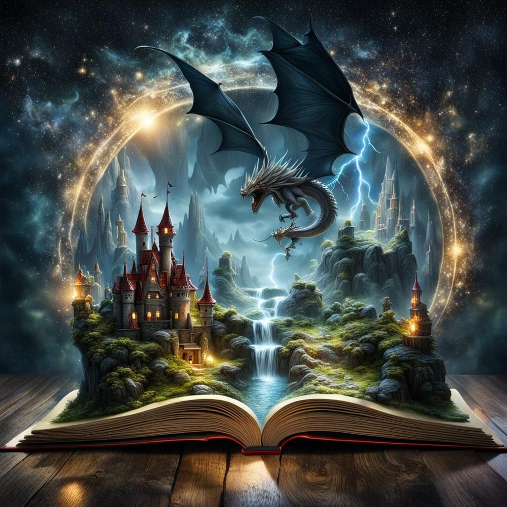 A dragon tale…  by @Hill-Art