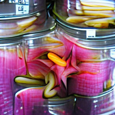 Pickled lily colourful