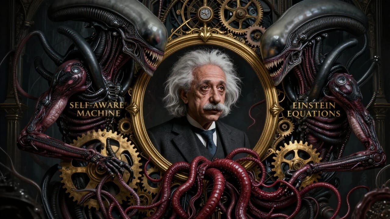 ALBERT EINSTEIN AND THE SELF-AWARE MACHINES - PLUS ARGUMENTS WITH CHARLES DARWIN