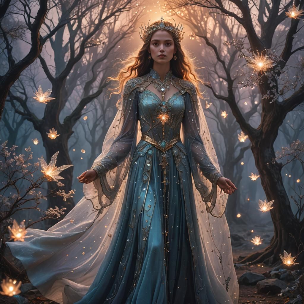 Mystical Dream Weaver in Ethereal Twilight, Graphic Novel