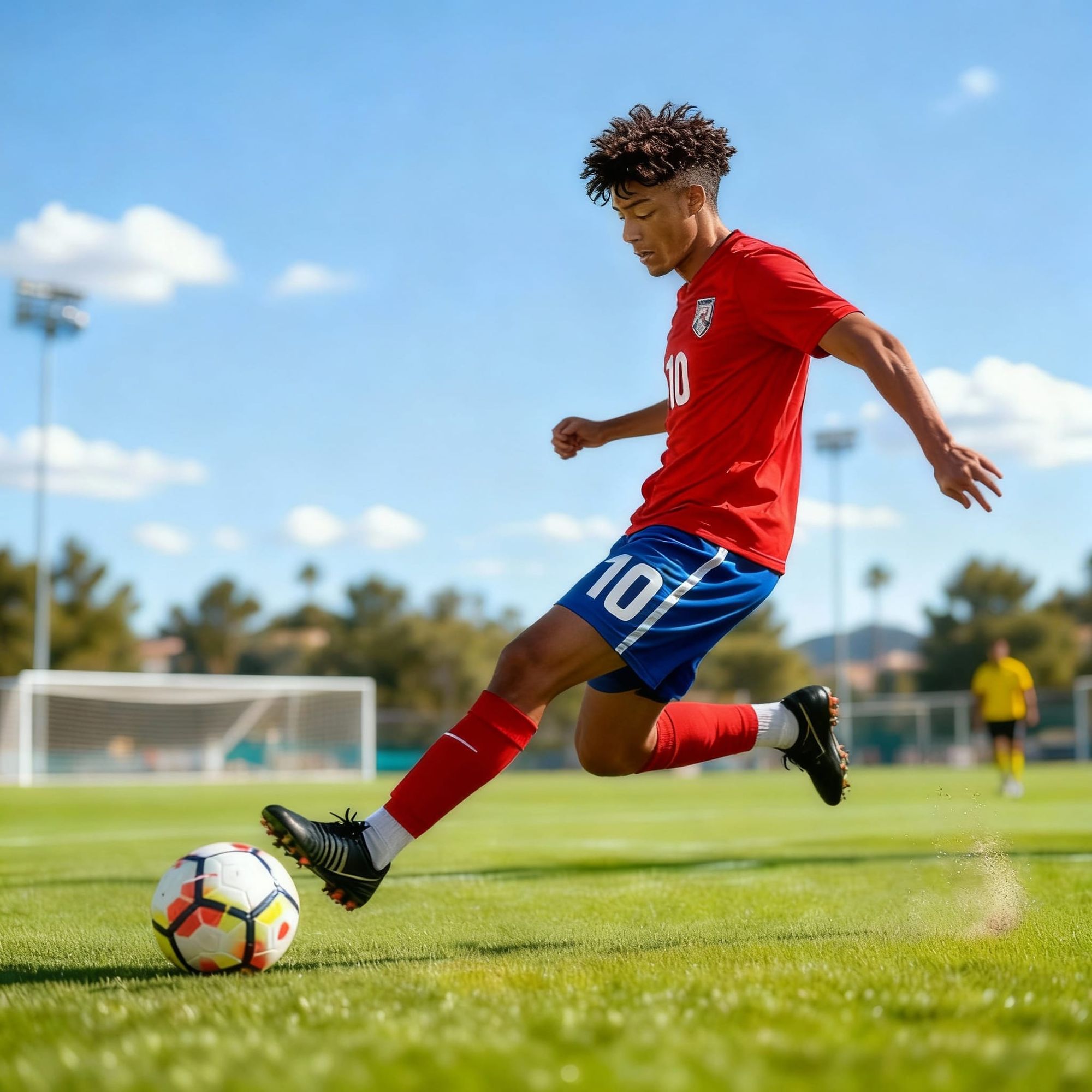 Lovirea mingii cu interiorul labei piciorului 