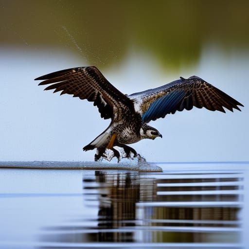 osprey fishing