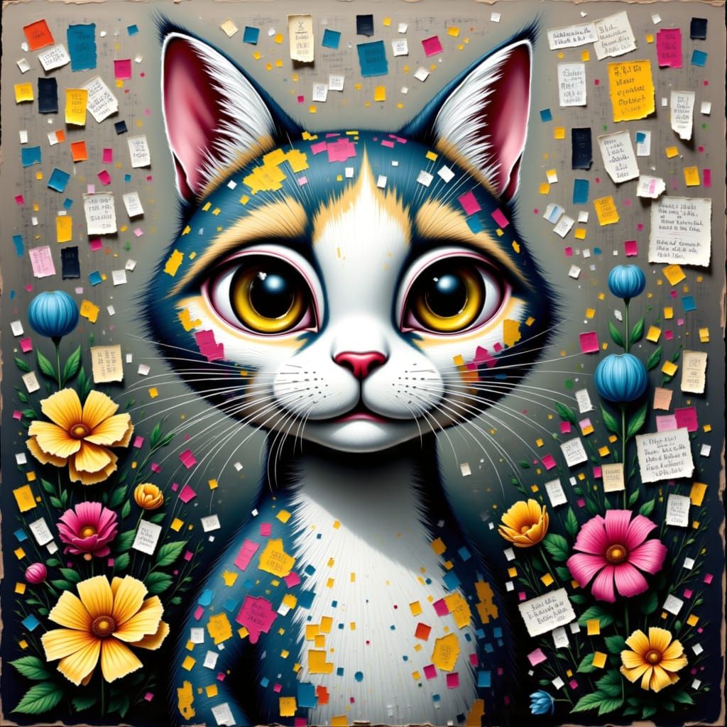 Cat <lora:Memento Ephemera:1.0>