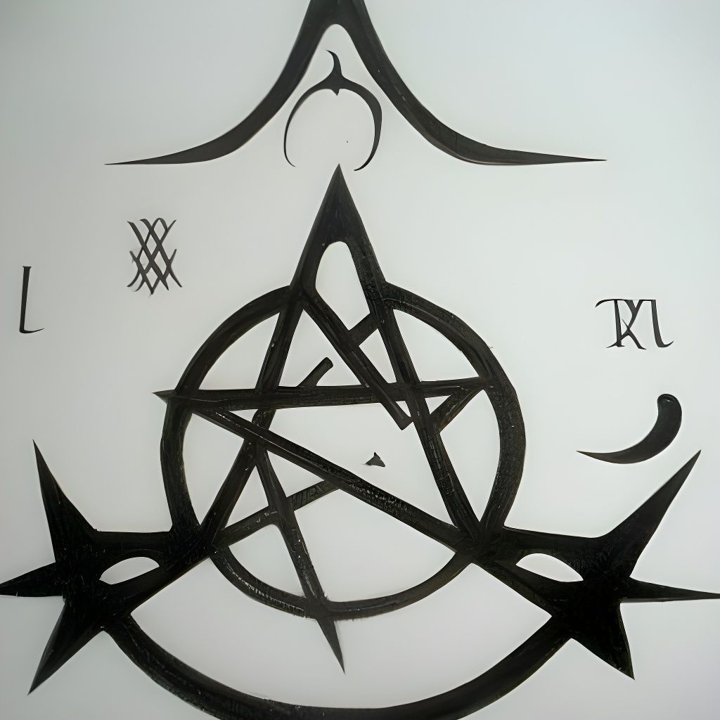 Witchcraft symbol #7 gothic art folk art mysterious sigil - AI ...