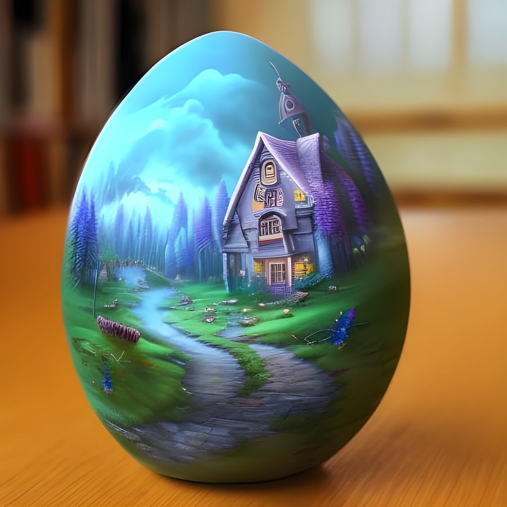 Little house on the egg  by @Jon