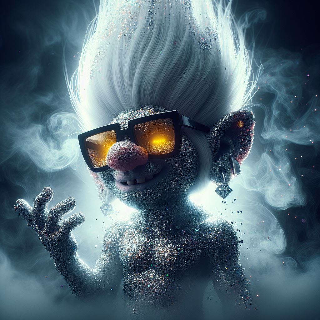 Grimdark Tiny Diamond (from the Trolls movie)