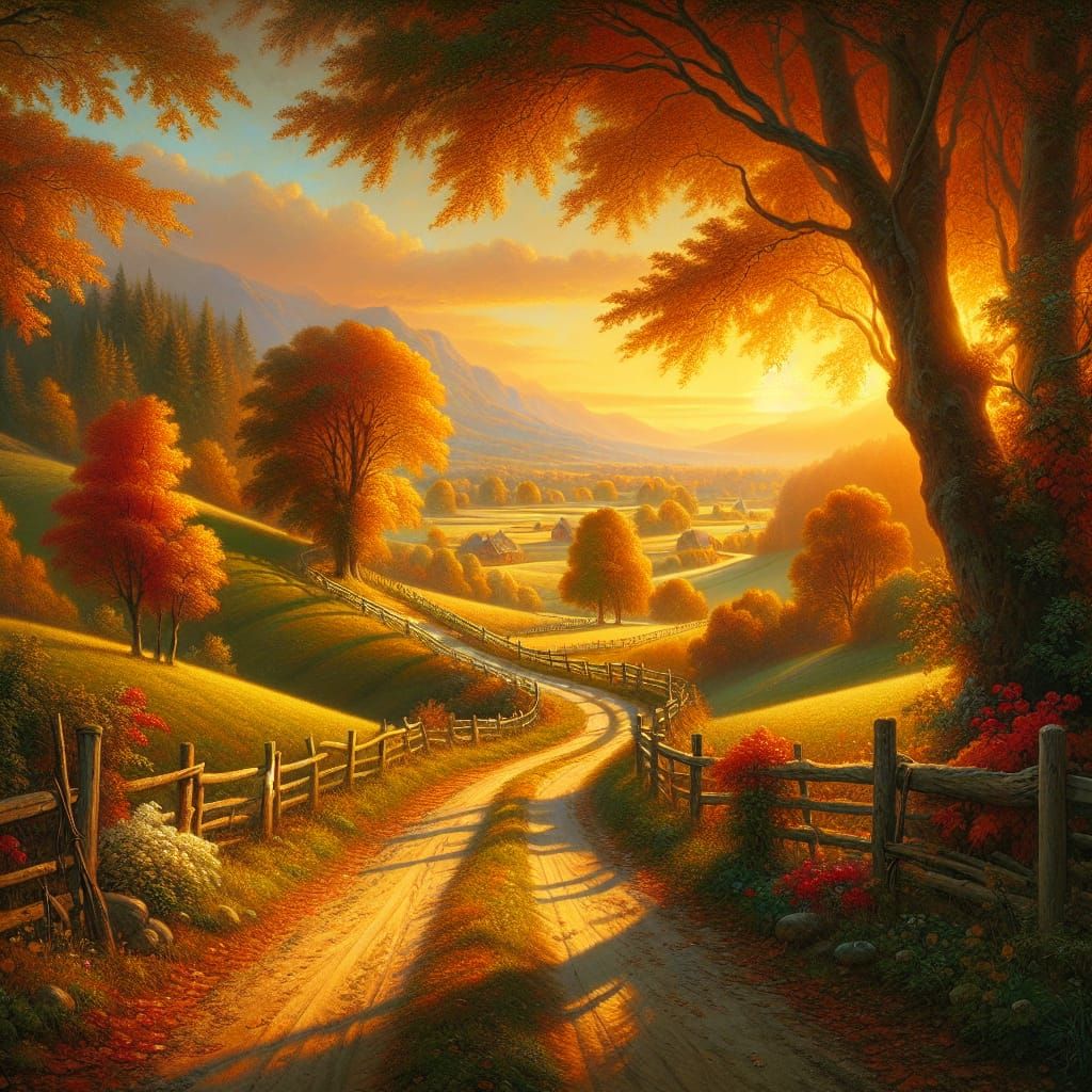 Autumn sunset