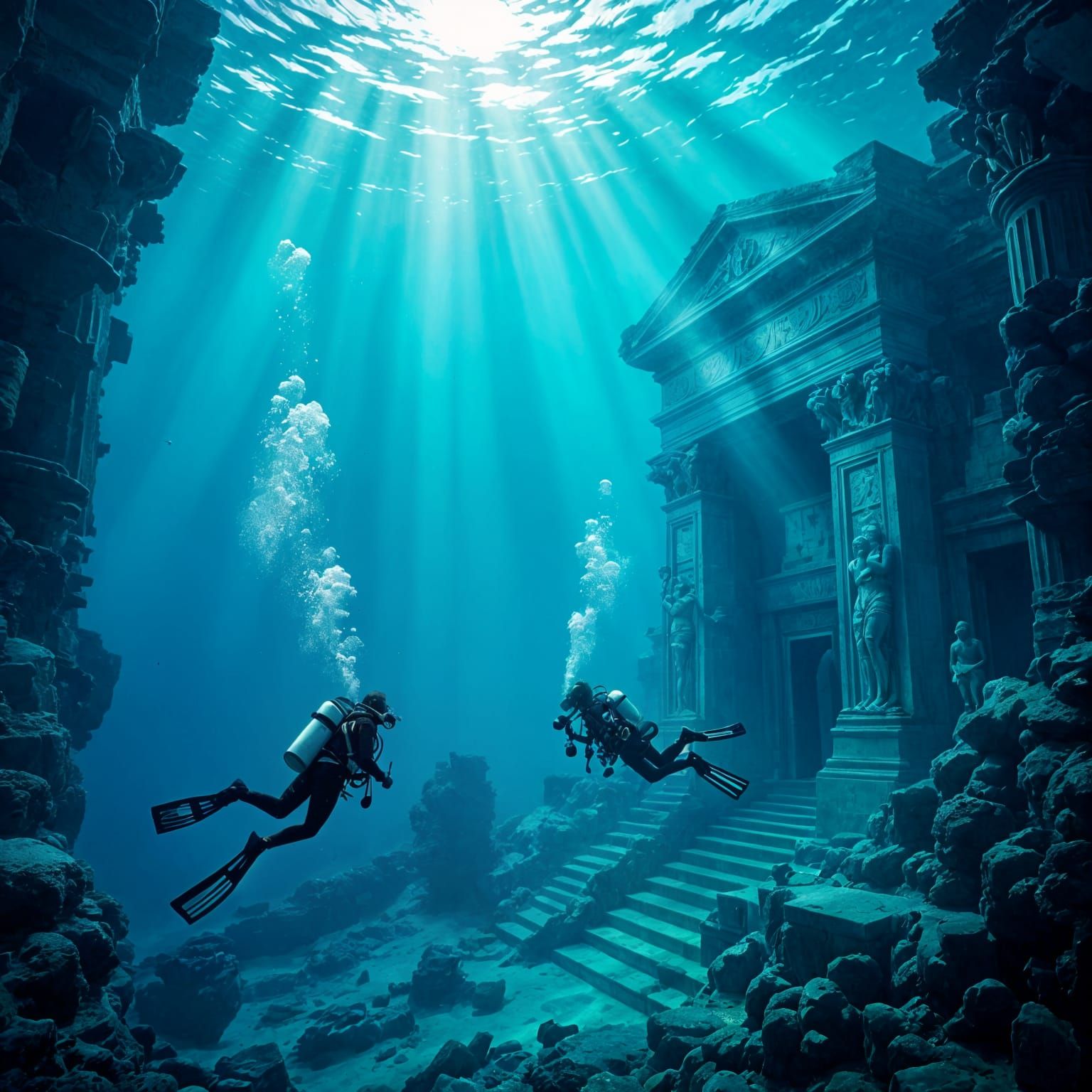 Underwater archaeology: divers finding the remains of Atlantis  by @MiTh93