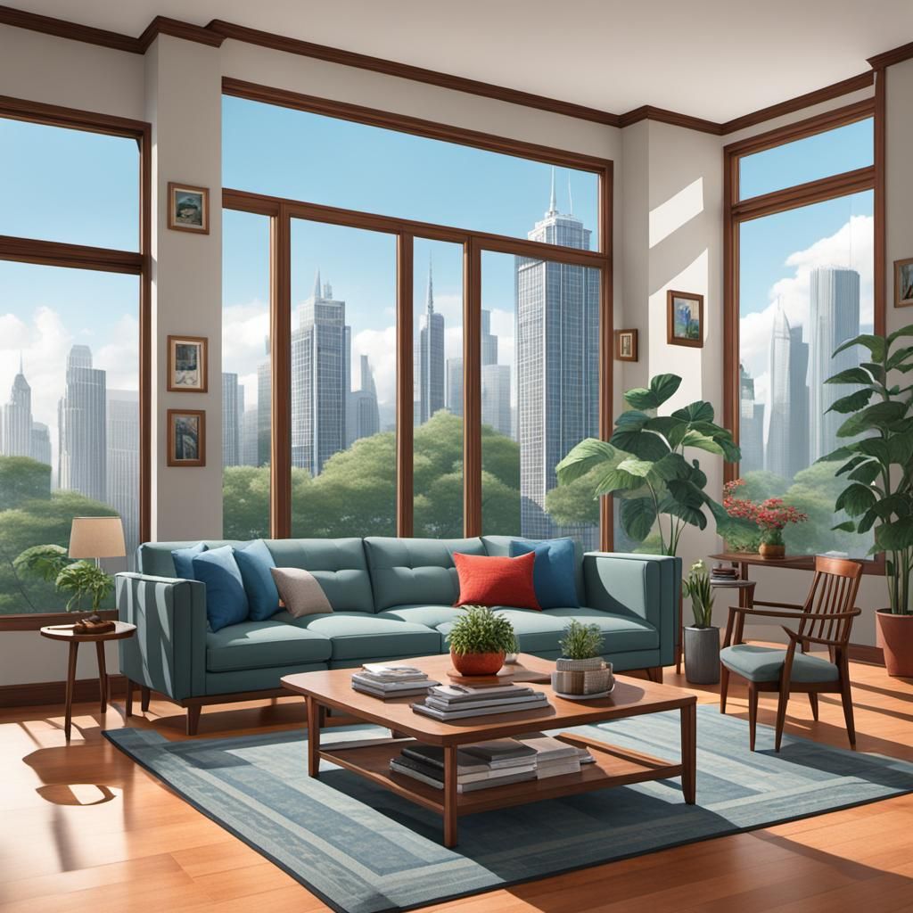 Living Room – AI Generated Artwork – NightCafe Creator