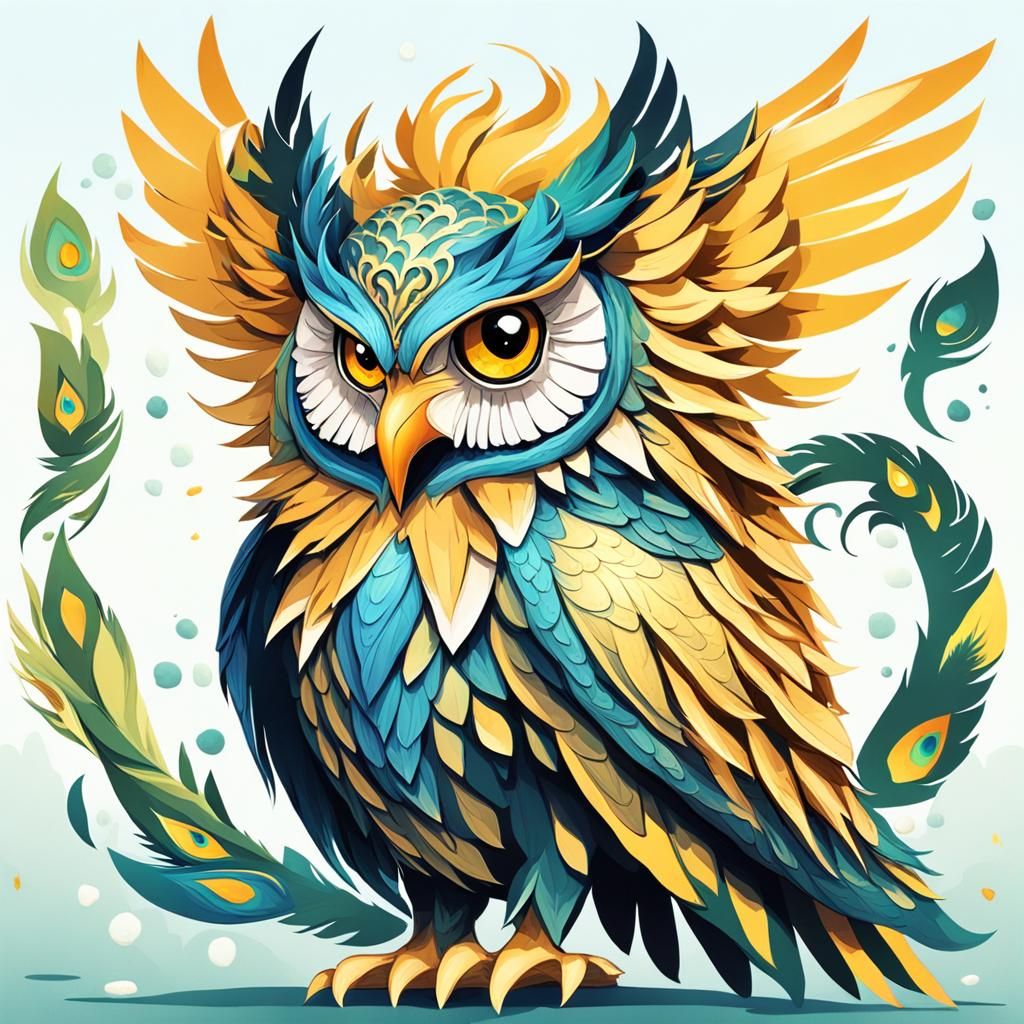 Transform the 'Majestic Chimera in an Enchanted Inverted World' into a Flower character. The chimera ...  by @Magical Imagination