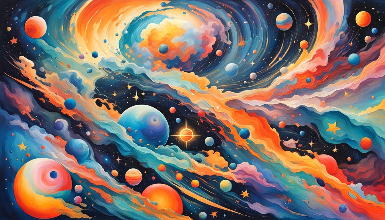 Artwork that conveys the sense of awe and wonder inspired by...