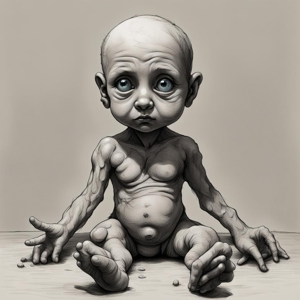Thick limbs and stubby fingers, short men and twisted, inter...