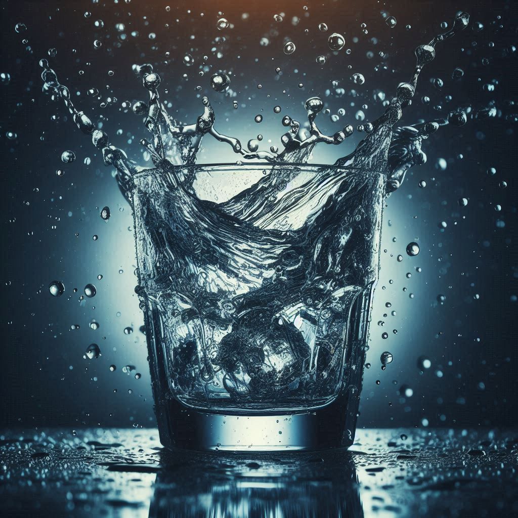 Glass with water