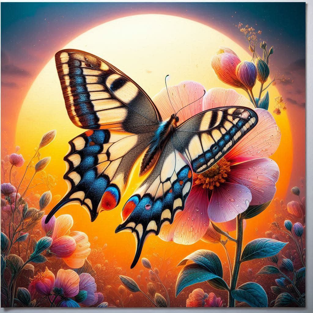 Tiger swallowtail butterfly