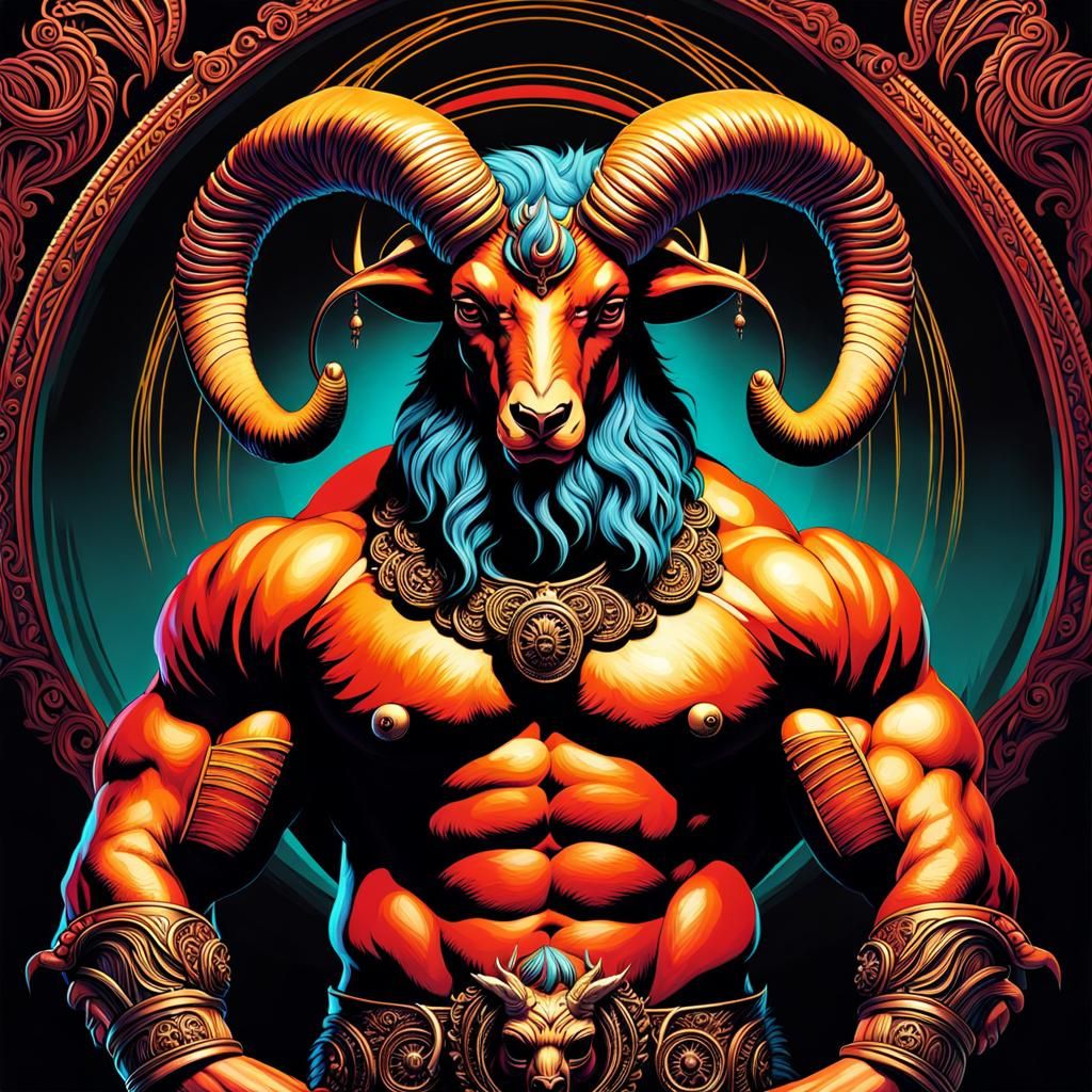 Muscle Goat - AI Generated Artwork - NightCafe Creator