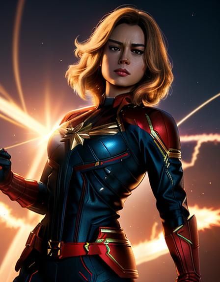 Captain Marvel - AI Generated Artwork - NightCafe Creator