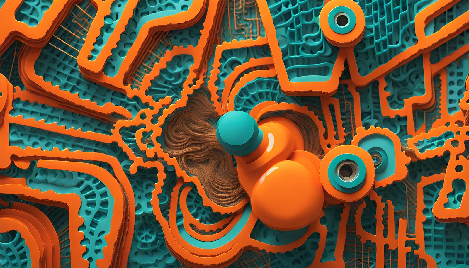 Polyvinyl Playgrounds Synthetic Symphony AI Generated Artwork