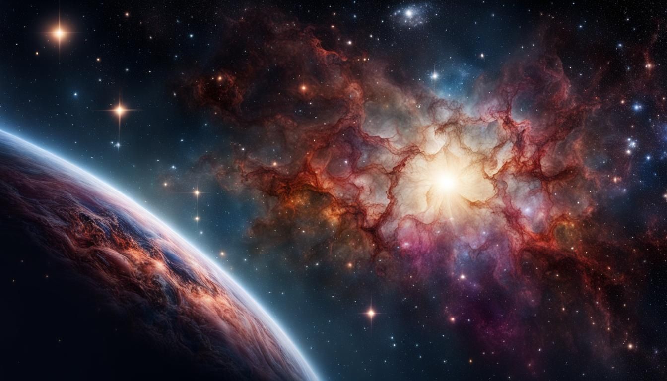 universe, sharp focus, very high resolution