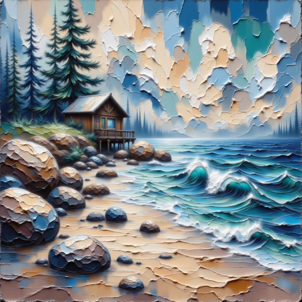 <lora:Ink Wash Impasto:1.0> #5