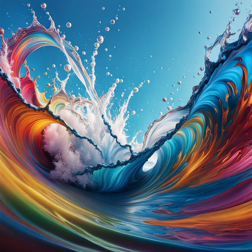 Splash art style AI Generated Artwork NightCafe Creator