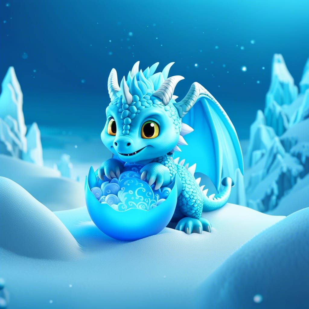 Baby ice dragon