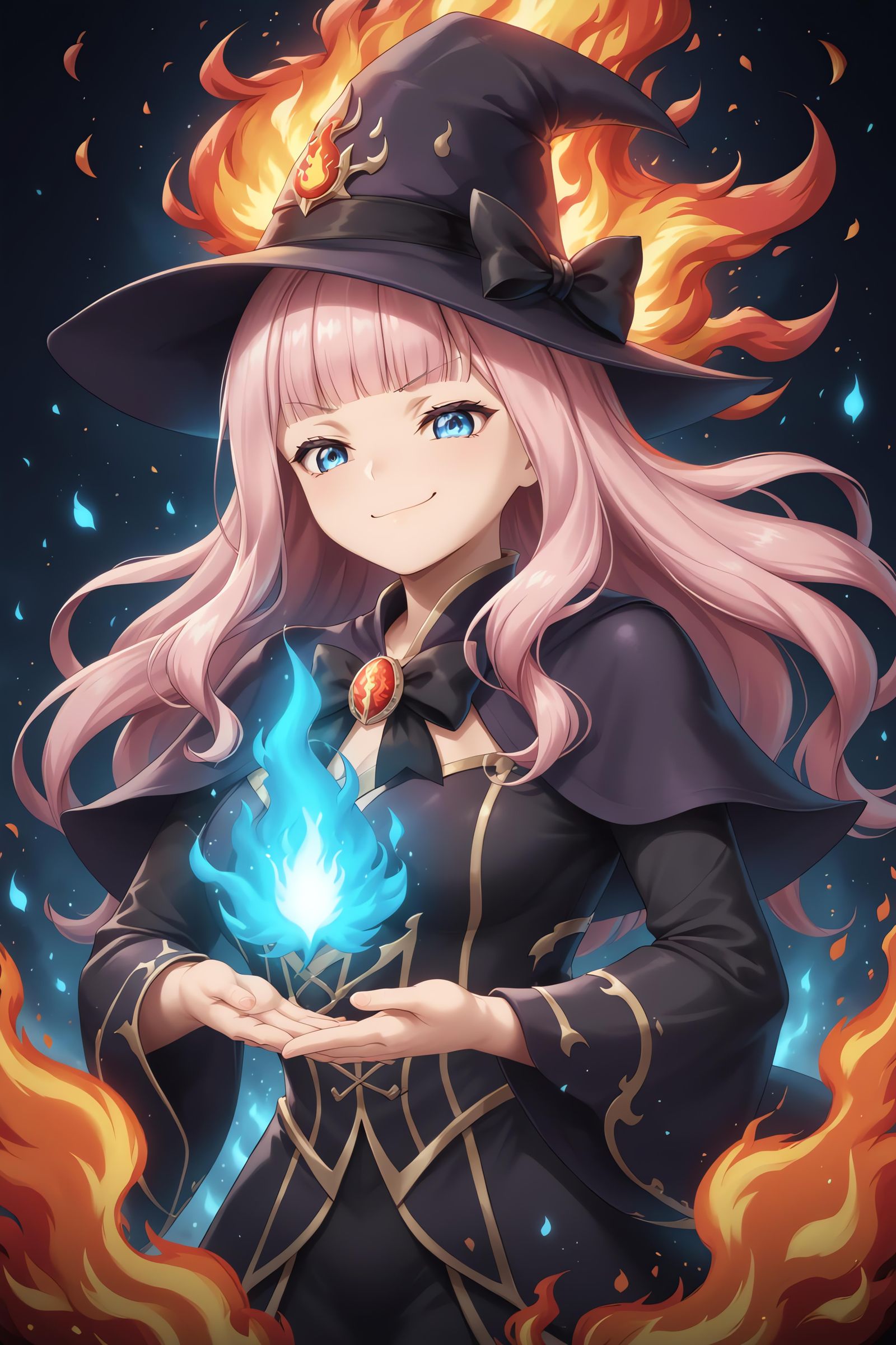 Fibek Anime : Chika Fujiwara (Fire Sorceress) - AI Generated Artwork -  NightCafe Creator