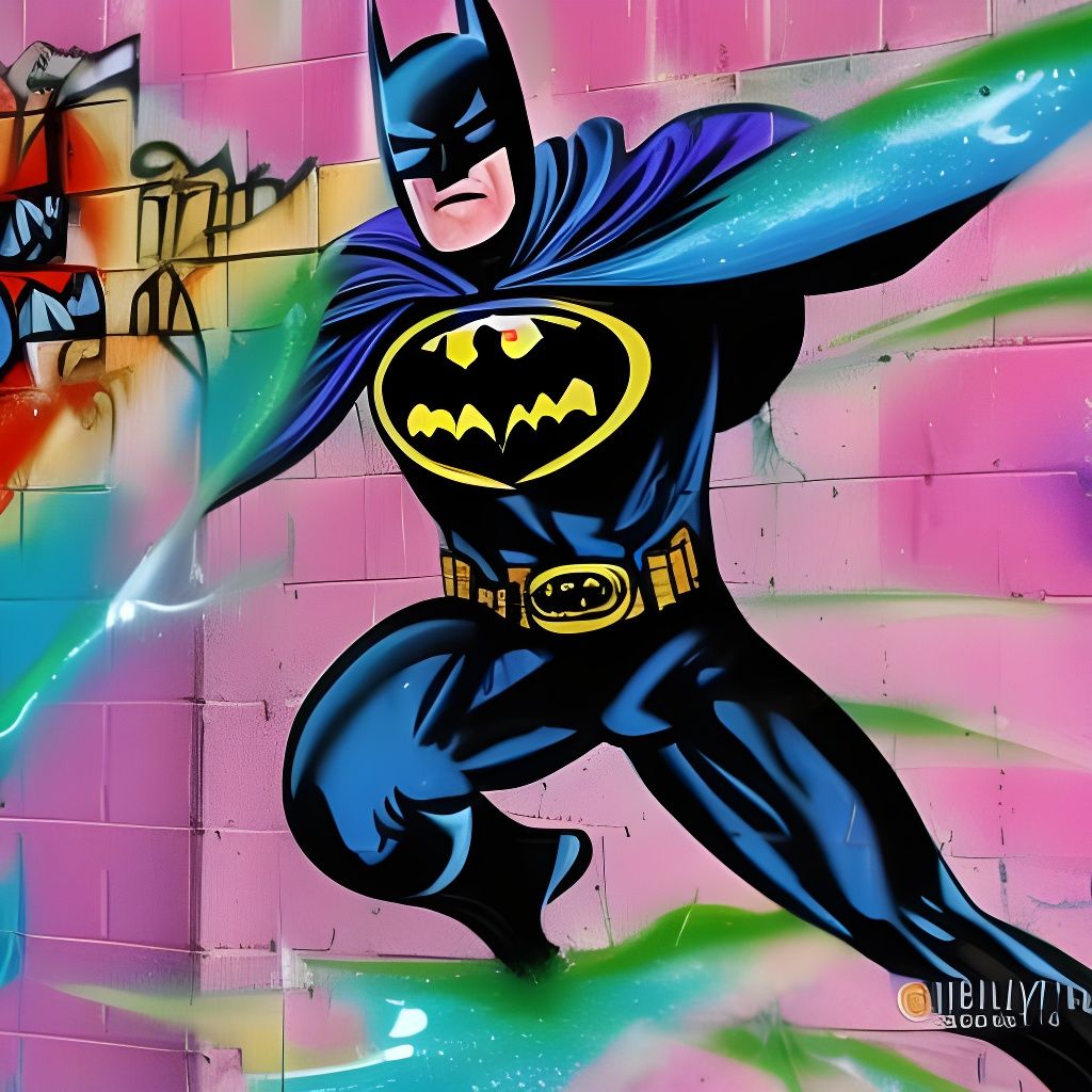 Sparkly Batman sparkling in a sparkly Gotham - AI Generated Artwork -  NightCafe Creator