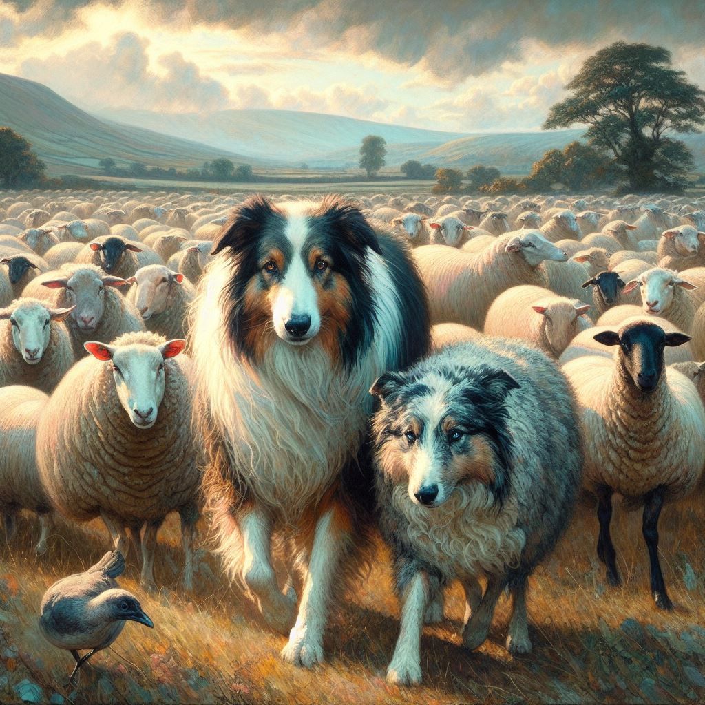 Sheep in the field