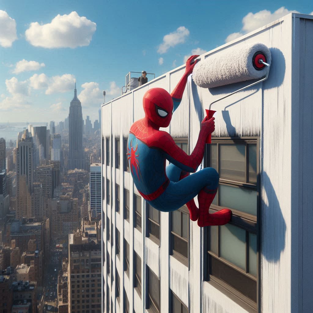 Spider-Man Got a Painting Job